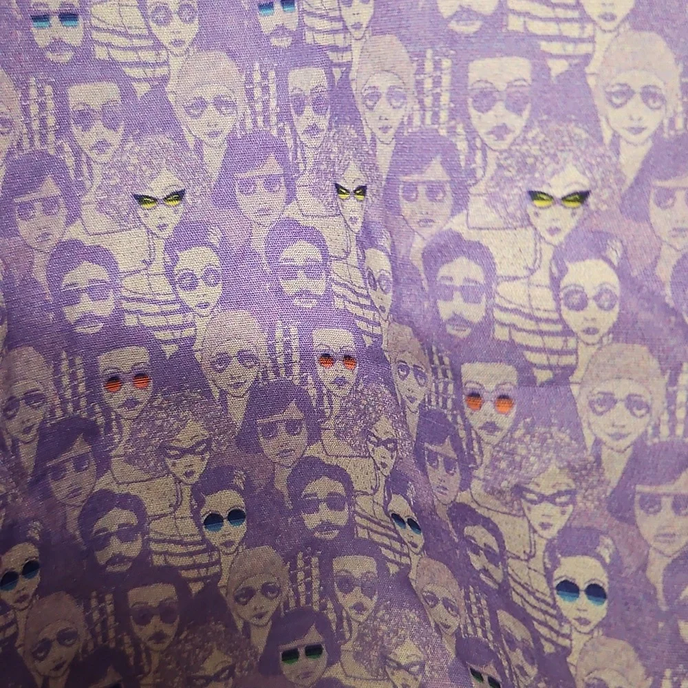 Robert Graham Purple Men's Shirt 4x SUCH AN INTERESTING PRINT! - Picture 5 of 9